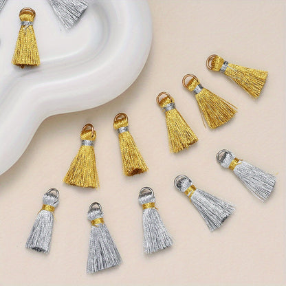 Golden Silver Tassels