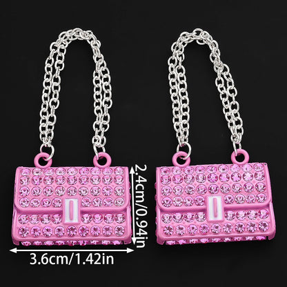 Alloy Rhinestone Bag Charms