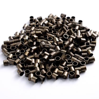500pcs 1.5/2.0mm Multicolor Tube Crimp Beads