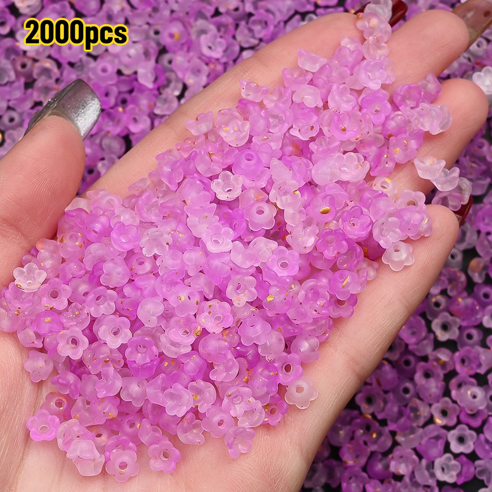 Gradient Bellflower Spacer Beads
