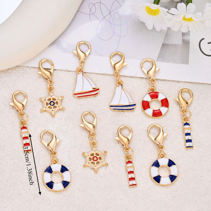Nautical Enamel Pendant Charms