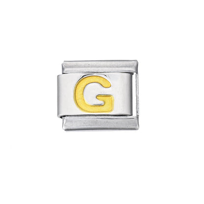 A-Z English Letter Stainless Steel Italian Charm Links