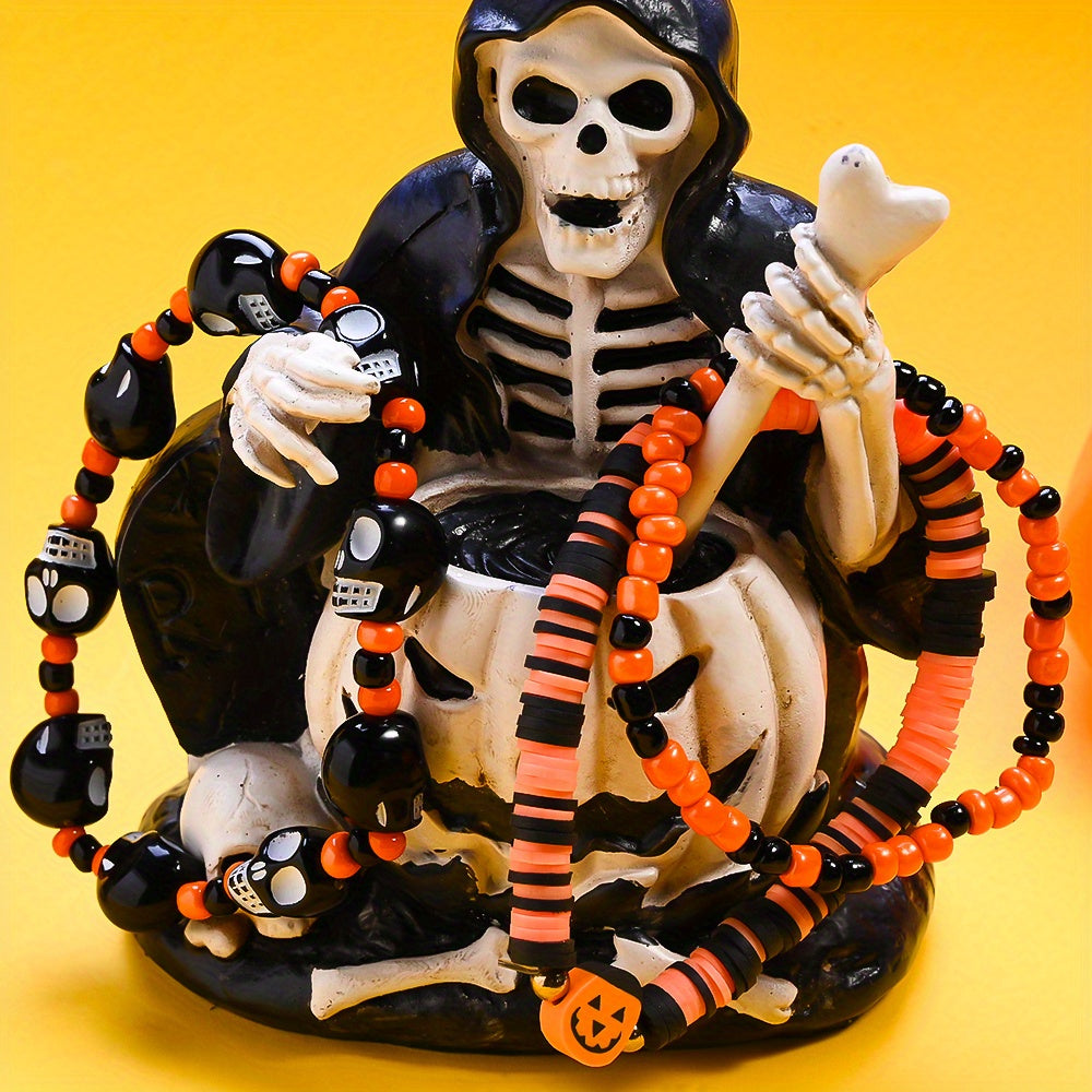 Halloween Beaded Bracelet Set
