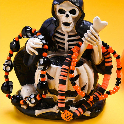Halloween Beaded Bracelet Set