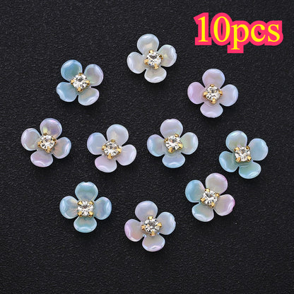 30pcs 15mm Gradient Acrylic Flower Beads