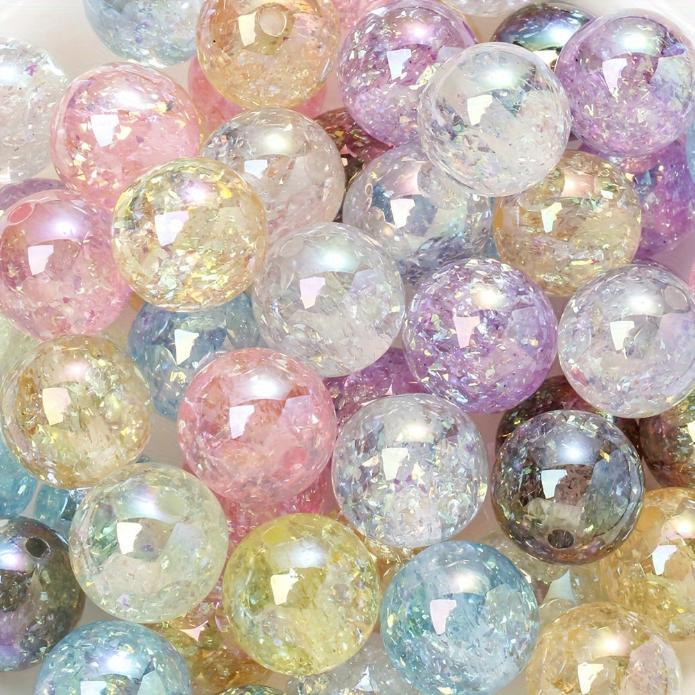 Shiny AB Round Acrylic Beads