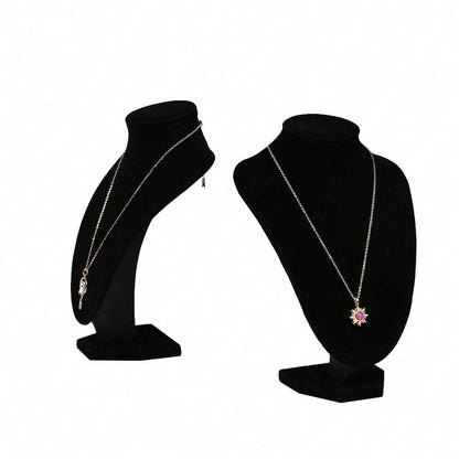 Black Velvet Necklace Display Stand