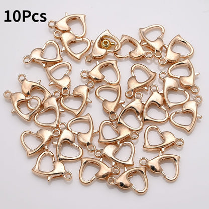 Heart Alloy Lobster Clasps