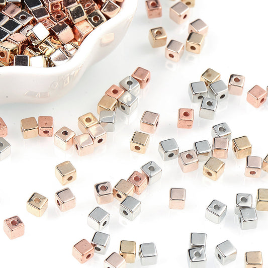 4 mm Colored Plastic CCB Spacer Beads