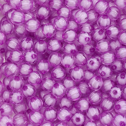 8/10mm Transparent Pumpkin Acrylic Beads