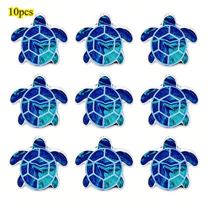 Marine-Themed Wooden Beads