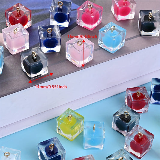 Square Resin Pendants