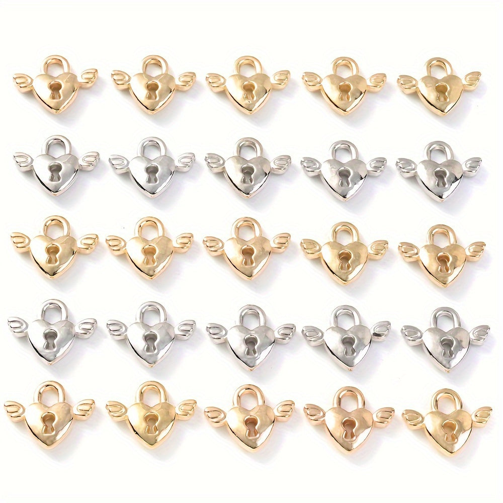 Love Lock Wing CCB Pendants