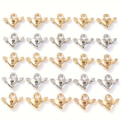 Love Lock Wing CCB Pendants