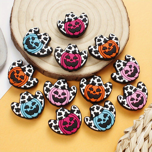 4pcs Halloween Pumpkin Silicone Beads