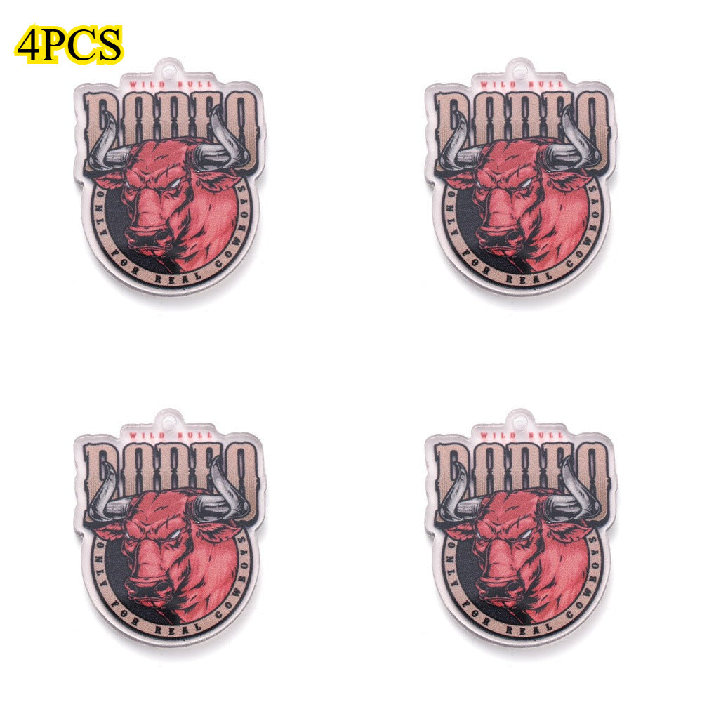 Cowboy Series Acrylic Charms