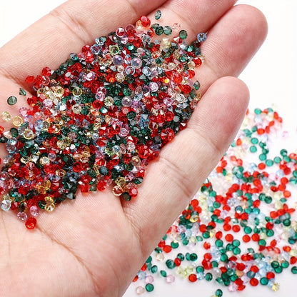 Christmas Glass Spacer Beads