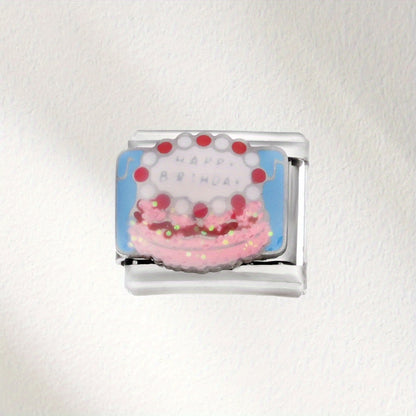 1pc Colorful Cake Charm Chain Bead
