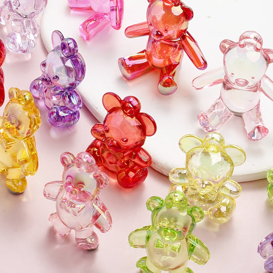 Transparent Bear Acrylic Charms