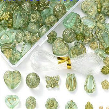 Vintage Floral Acrylic Bead Set