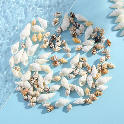 Natural Gold-Plated Conch Shell Pendants