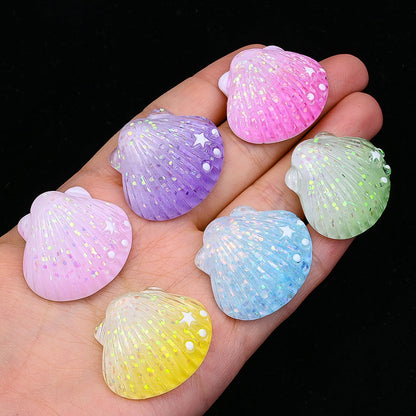Star Dot Shell Resin Patch Beads