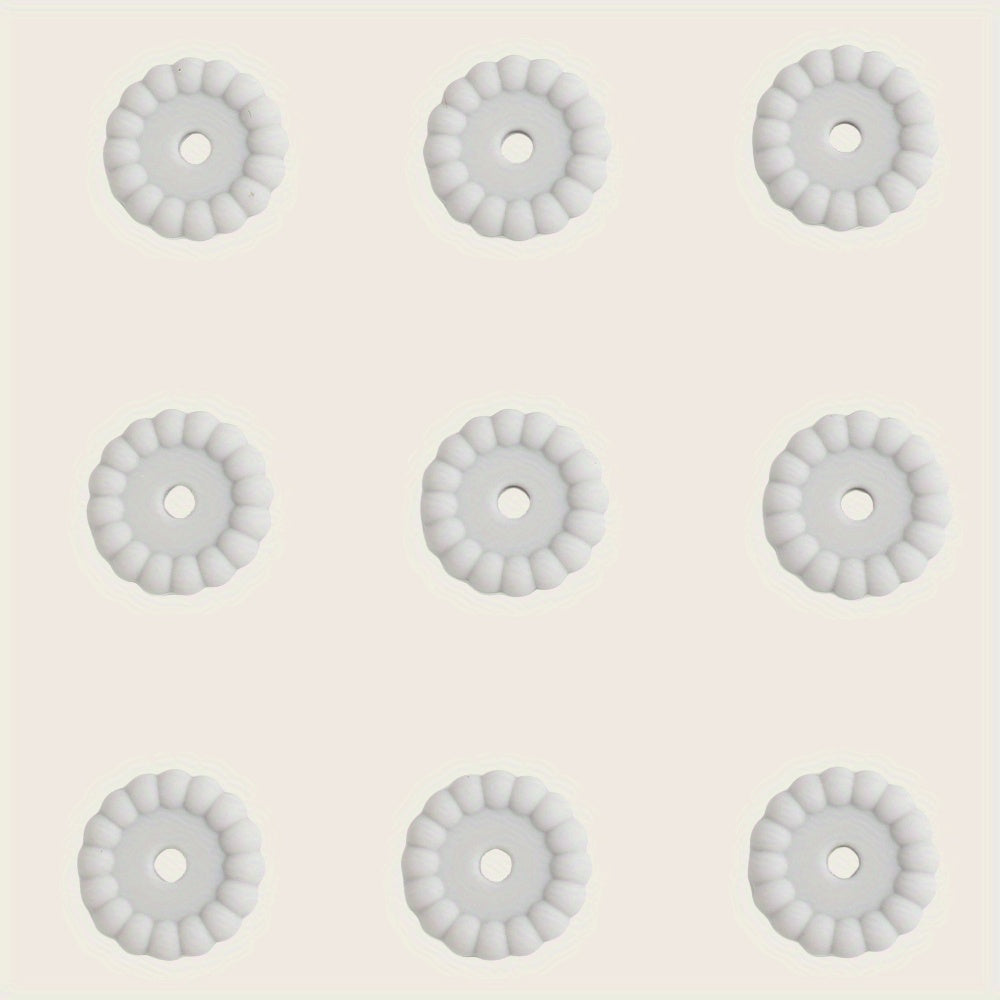 10pcs 12/15mm Silicone Disc Beads