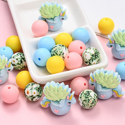 25pcs Silicone Beads Set