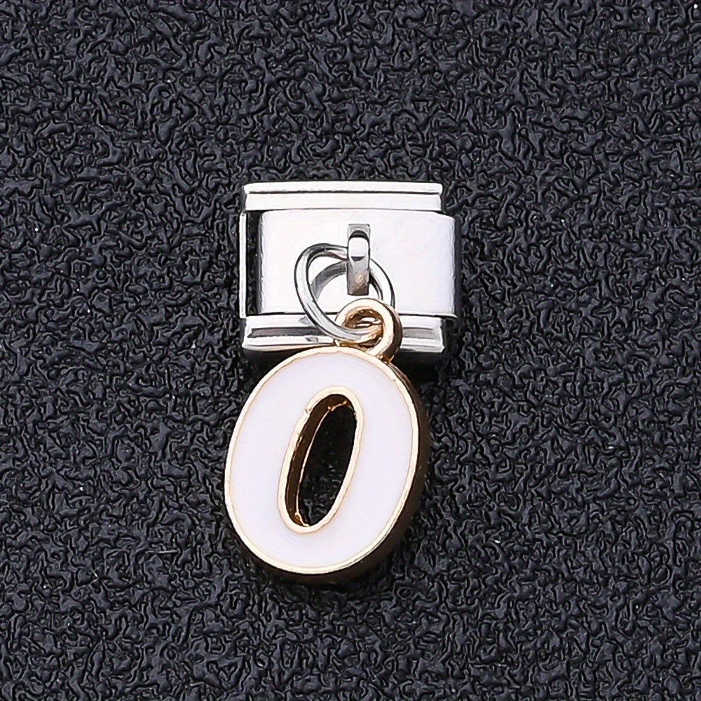 1PC A-Z English Letter Charm Link Set for 9mm Bracelets