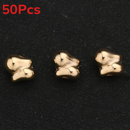 30/50PCS 14×11mm CCB Irregular Spacer Bead Set