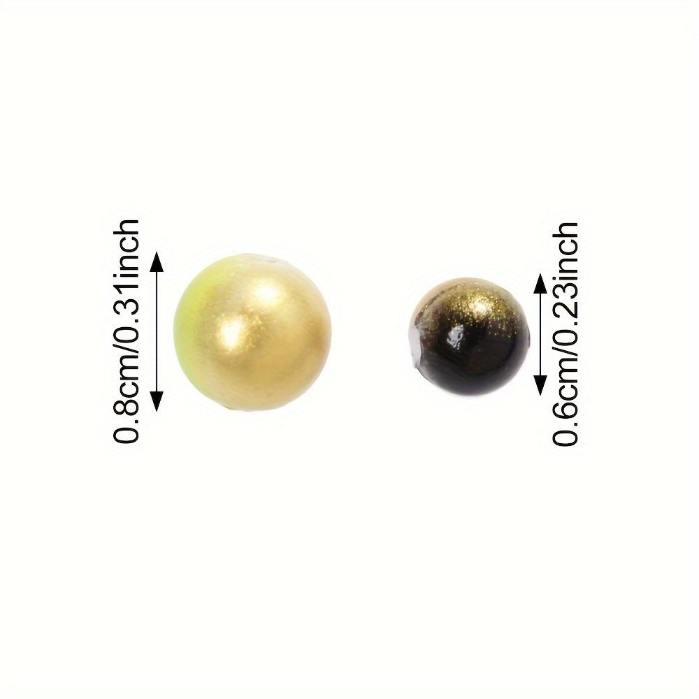 100/200pcs 6/8mm Gradient Acrylic Round Beads