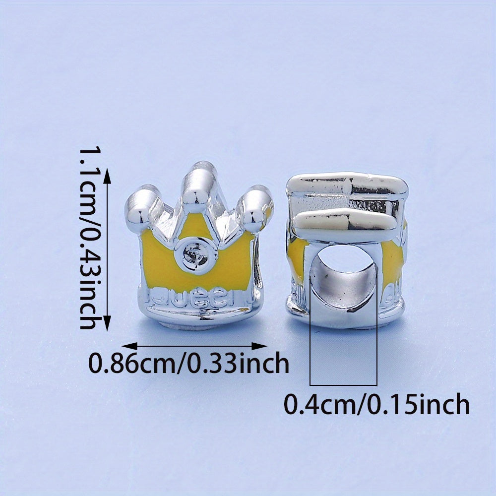 20pcs/set Tiny Crown Bear Heart CCB Beads