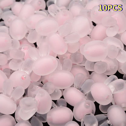 Colored Rabbit Head Acrylic Spacer Beads