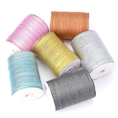 Grey Glitter Ribbon