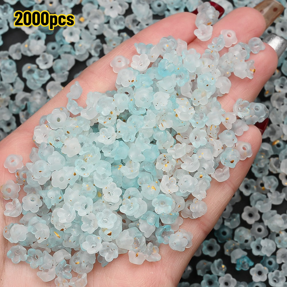 Gradient Bellflower Spacer Beads