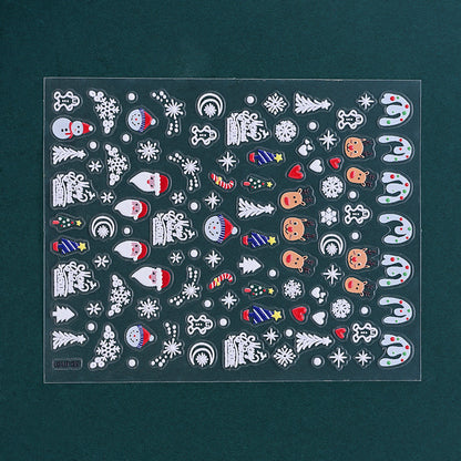 Christmas 5D Relief Nail Art Stickers