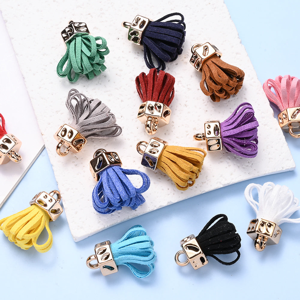Fashion Mini Colorful Fringe with Golden Cap