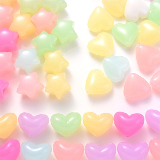 Love Jelly Acrylic Beads