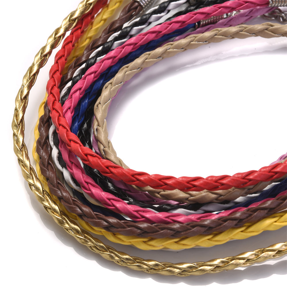 3 mm Polyester Twist Jewelry Cord with Clasps