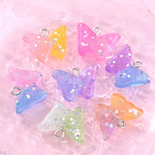 Dreamy Butterfly Resin Pendants