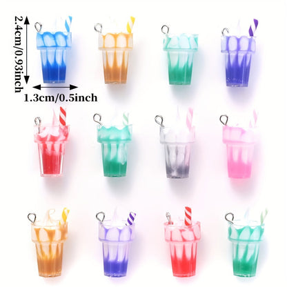 Summer Ice Cream Resin Pendants