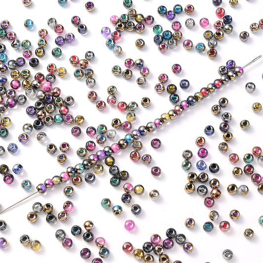 800pcs 4mm Glass Mini Beads