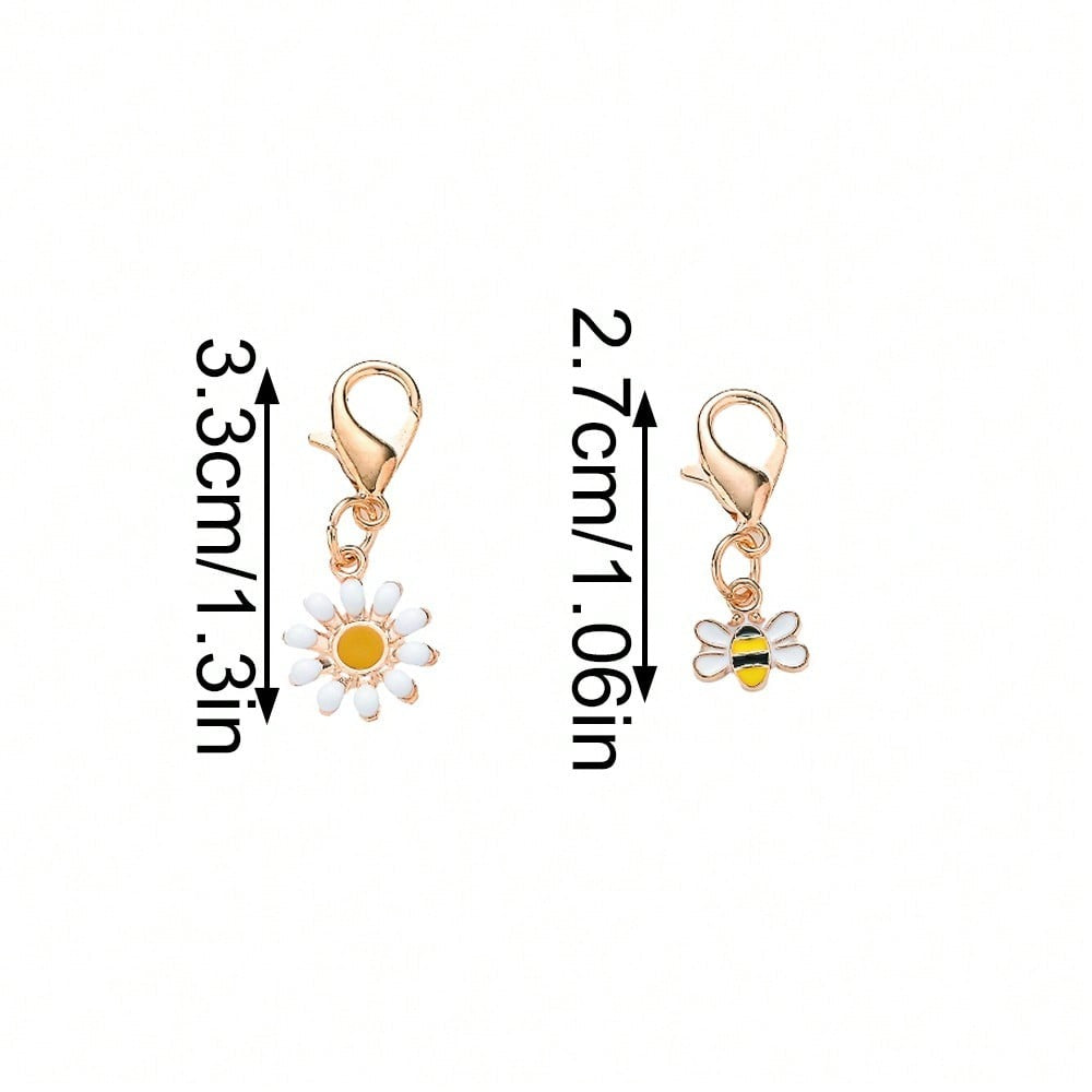 Summer Yellow Enamel Charm Set