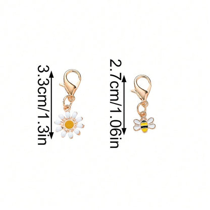 Summer Yellow Enamel Charm Set