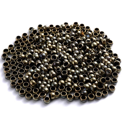 500pcs Copper Ball Crimp End Beads