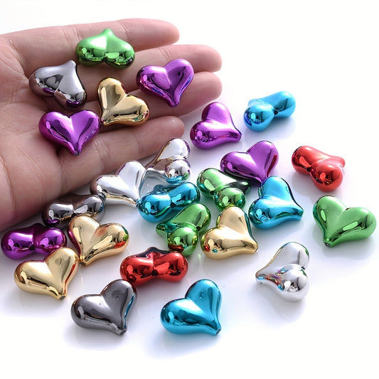 Acrylic Heart Shape Beads