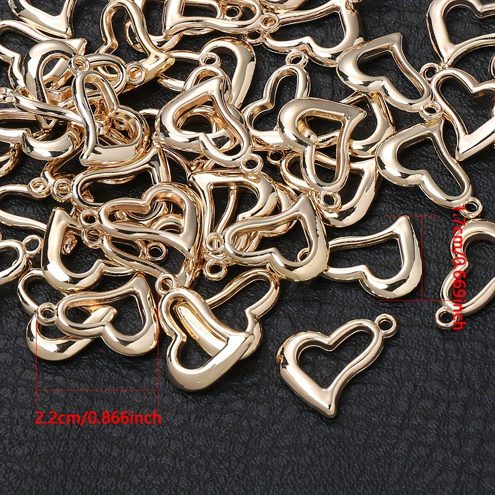 Plastic Heart Charms