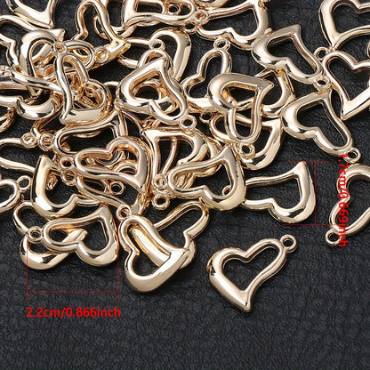 Plastic Heart Charms