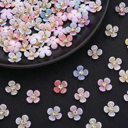 Gradient Flower Acrylic Beads