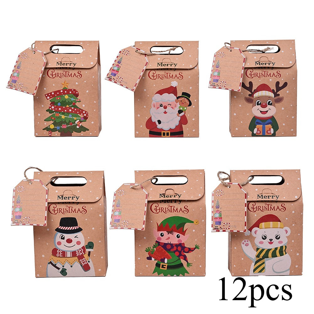 Christmas Kraft Paper Gift Boxes